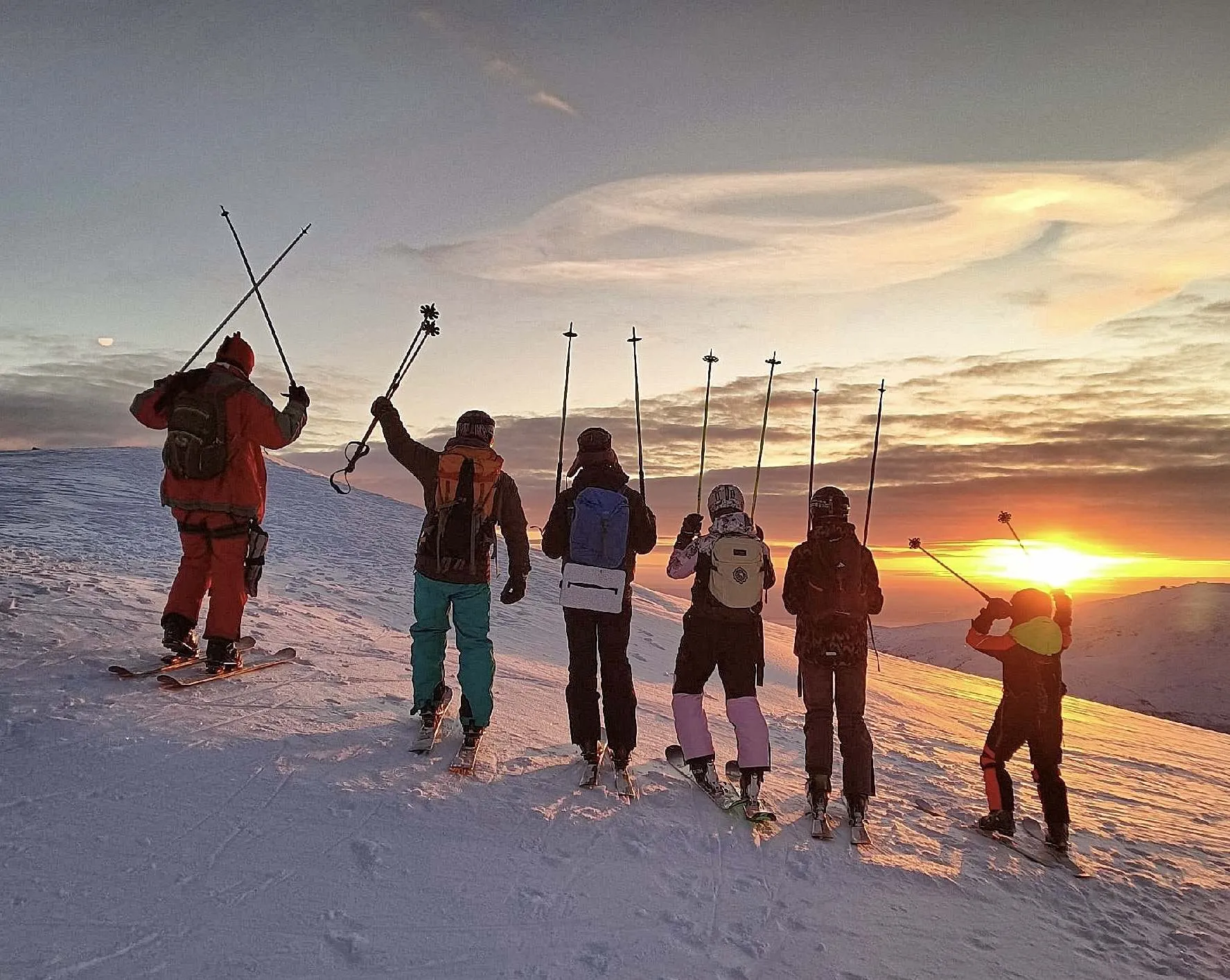 A freerider on the Khibiny slopes