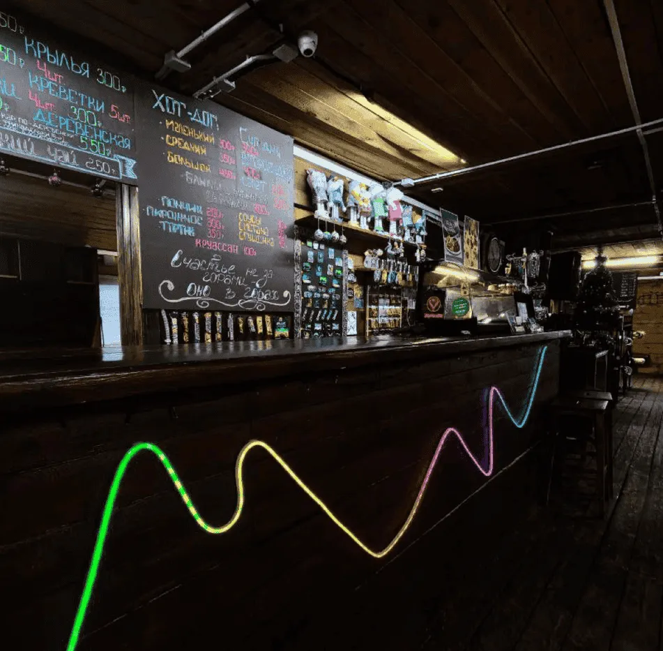 The ski resort café